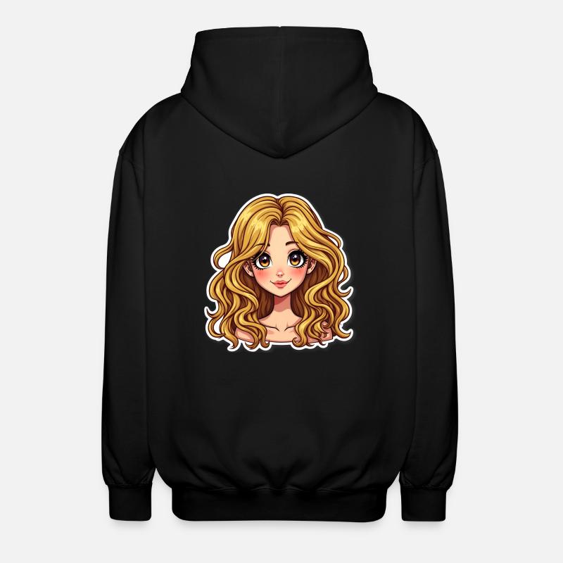 FILLE SPAGHETTI - Veste à capuche unisexe - noir