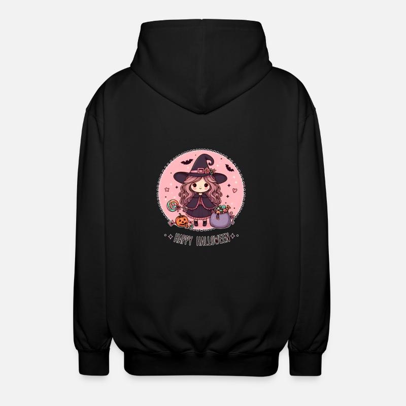 Halloween Sorcière Enfants - Veste à capuche unisexe - noir