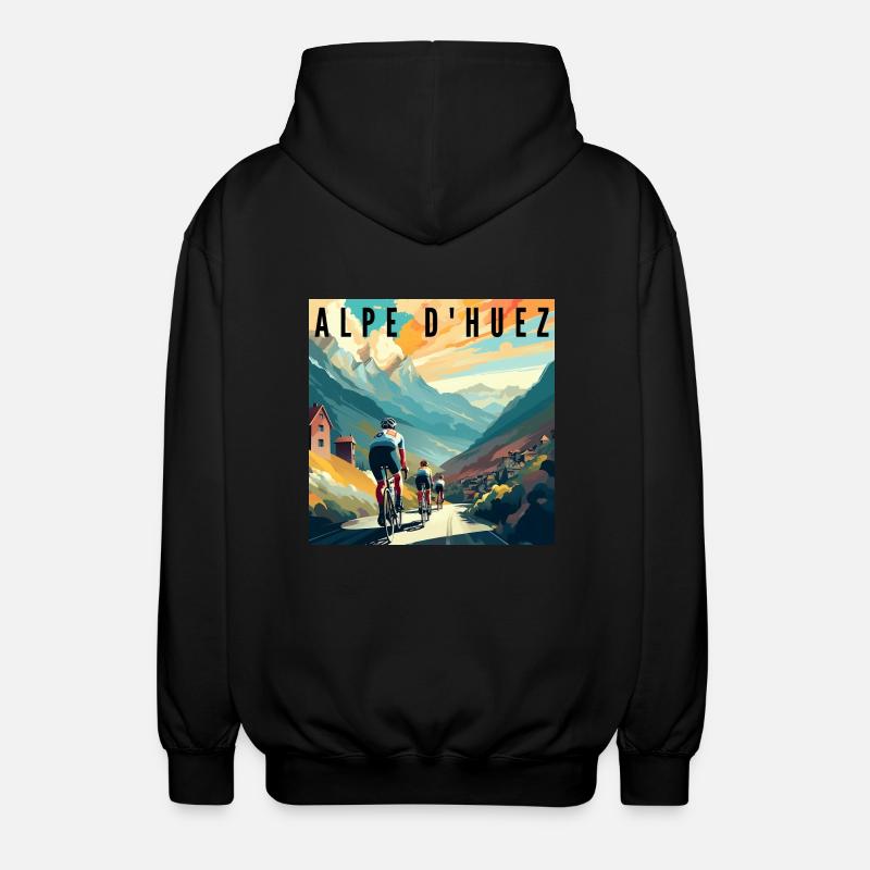 Alpe d'Huez - Veste à capuche unisexe - noir