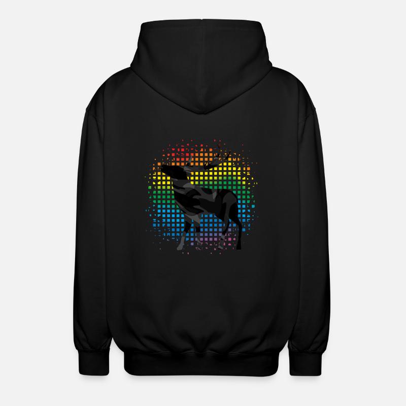 Cerf - Veste à capuche unisexe - noir