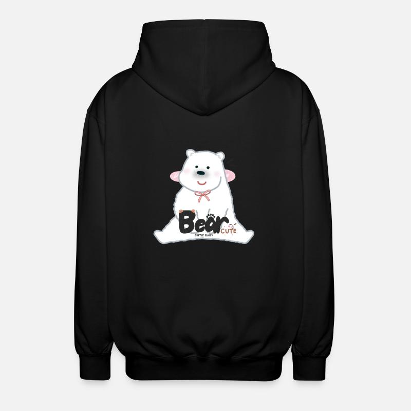 Bear - Unisex Kapuzenjacke - Schwarz
