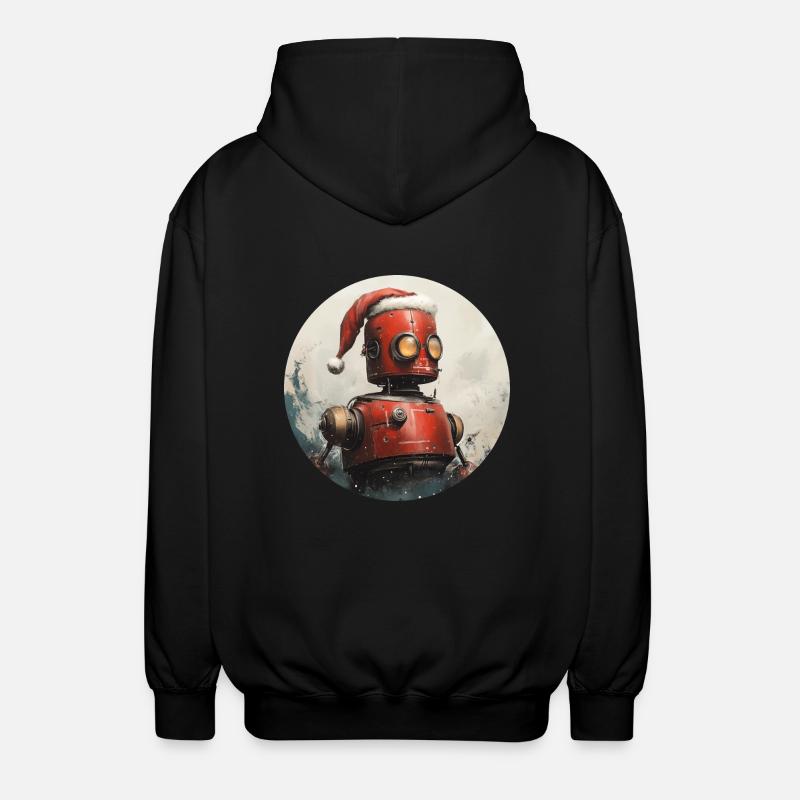 Robot Santa - Veste à capuche unisexe - noir