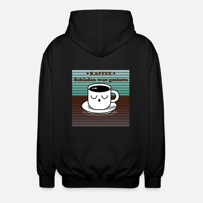 Conception de bouillon fatigué - Veste à capuche unisexe - noir