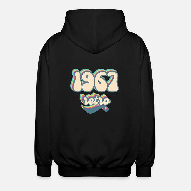 1967 Retro Geschenkidee - Unisex Kapuzenjacke - Schwarz
