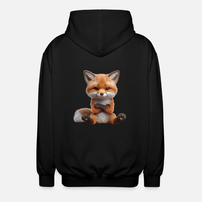 Renard sinistre 1 - Veste à capuche unisexe - noir