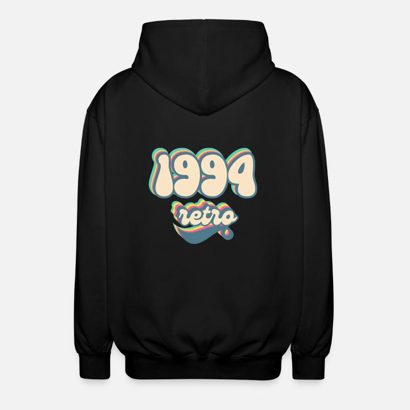 1994 Retro Geschenkidee - Unisex Kapuzenjacke - Schwarz