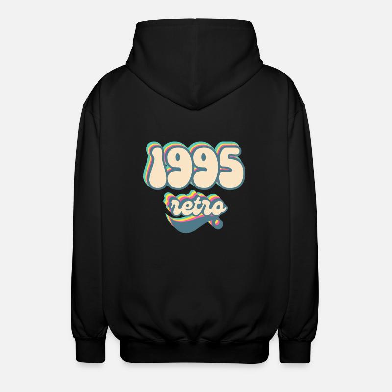 1995 Retro Geschenkidee - Unisex Kapuzenjacke - Schwarz