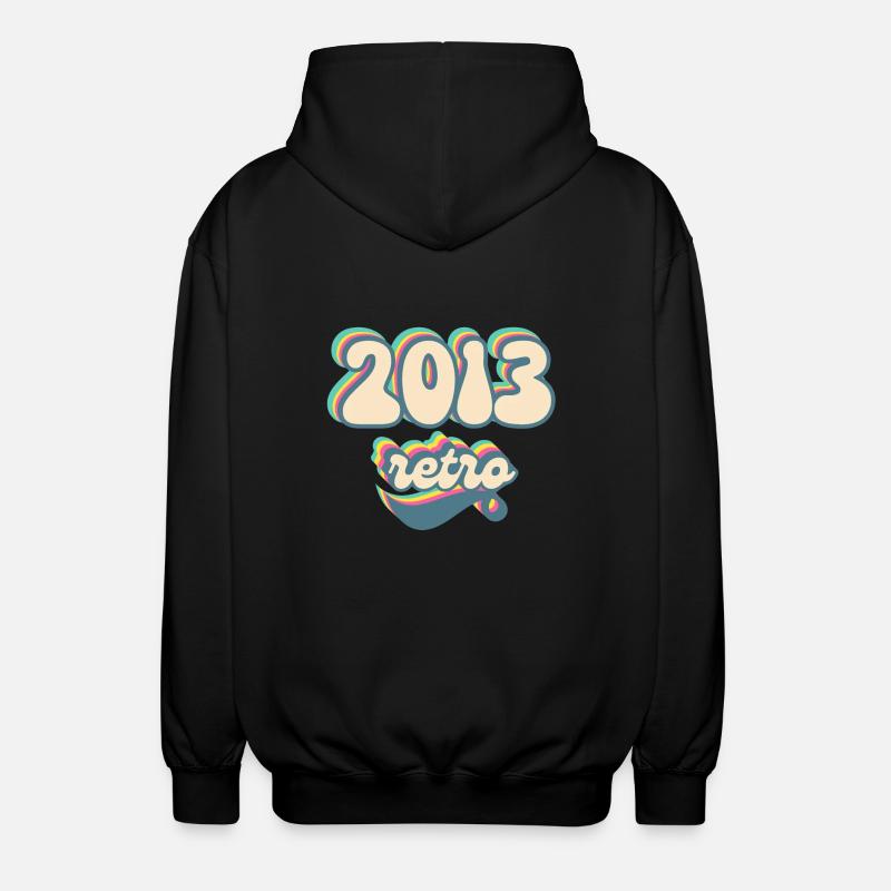 2013 Retro Geschenkidee - Unisex Kapuzenjacke - Schwarz
