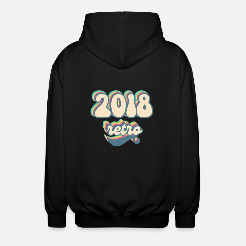 2018 retro idée cadeau - Veste à capuche unisexe - noir