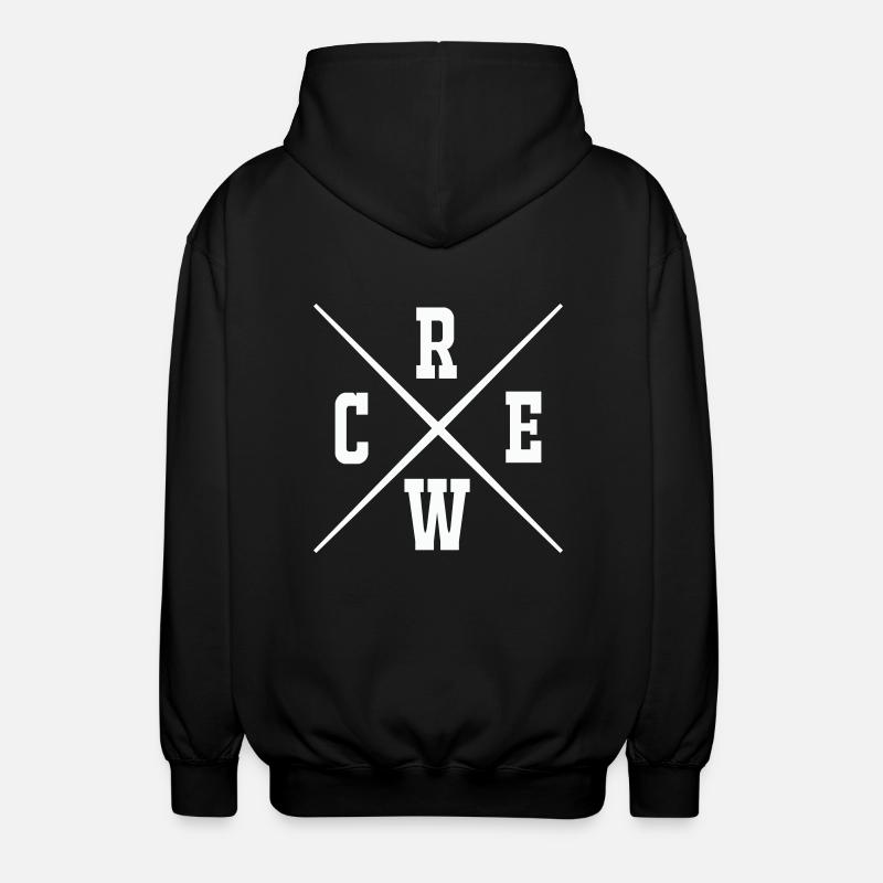 crew - Unisex Kapuzenjacke - Schwarz