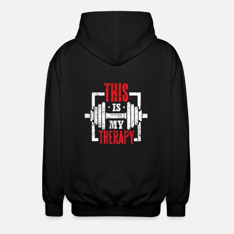 C’est ma thérapie - Veste à capuche unisexe - noir