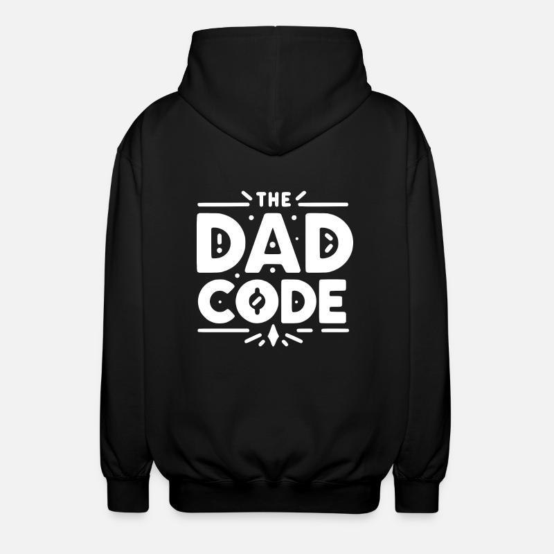 The Dad Code - Unisex Hooded Jacket - black