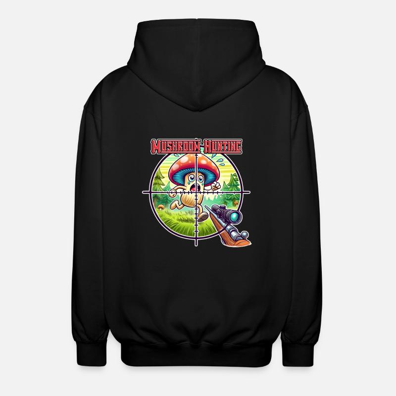 Chasse au champignons - Veste à capuche unisexe - noir