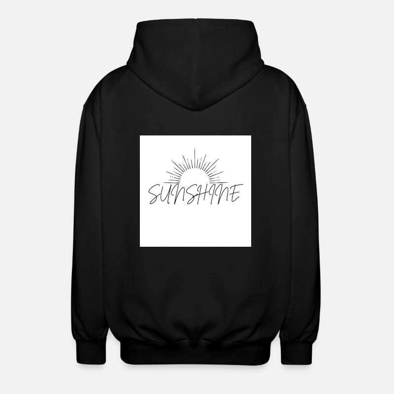 SUNSHINE - Unisex Kapuzenjacke - Schwarz