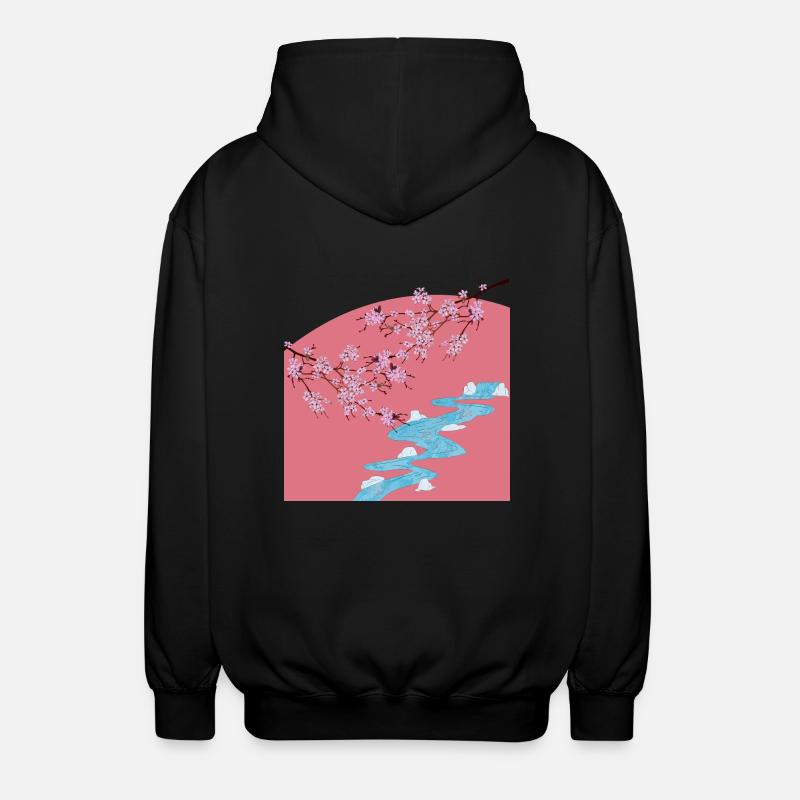 Sakura - Unisex Kapuzenjacke - Schwarz