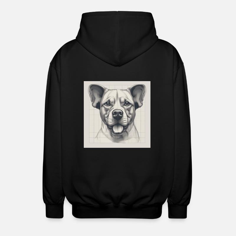 Fans de chiens - Veste à capuche unisexe - noir