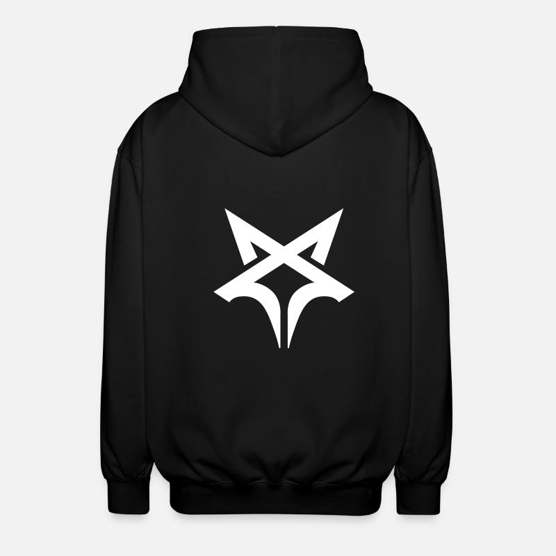 Chechen Wolf Logo - Unisex Hooded Jacket - black