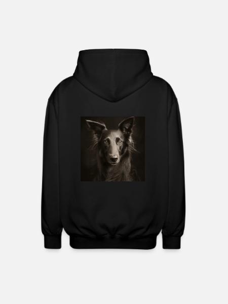 Black Animals - Cool dog - Unisex Hooded Jacket - black