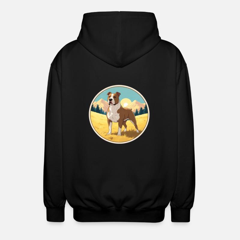 Pitbull American Bully - Veste à capuche unisexe - noir