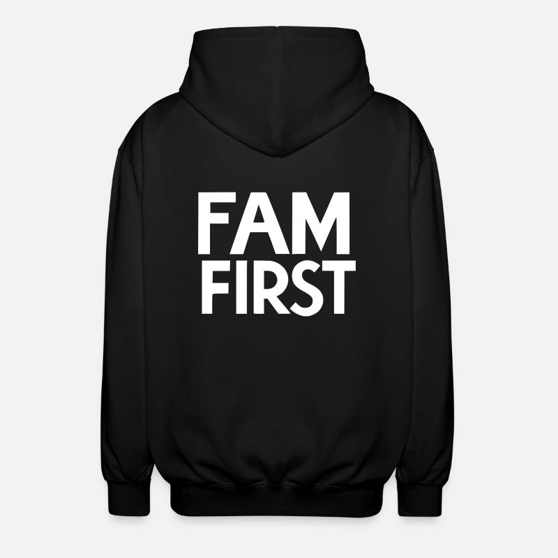 Fam First - Veste à capuche unisexe - noir