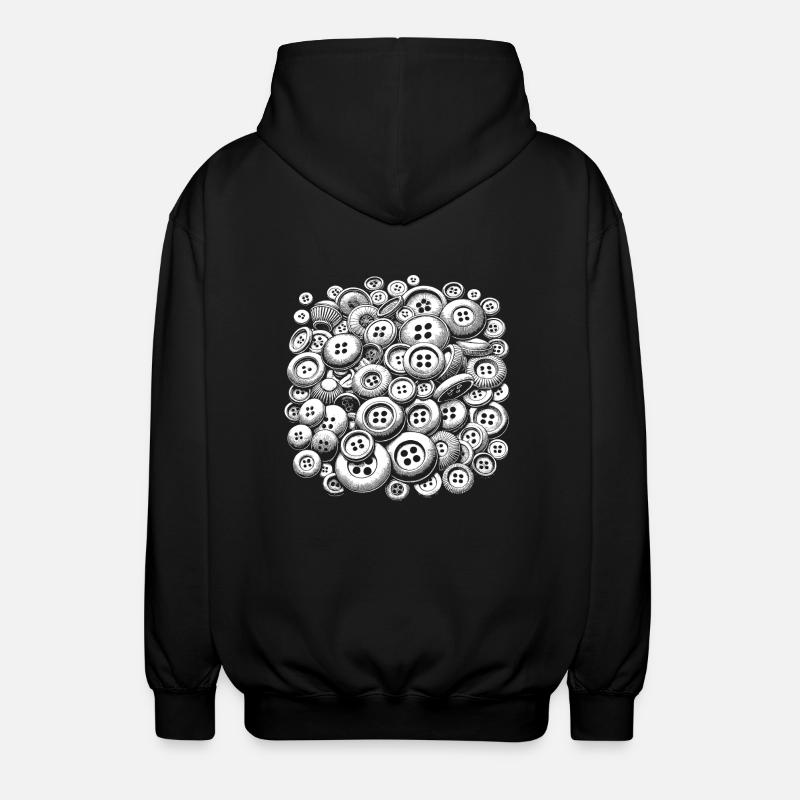 Boutons - Veste à capuche unisexe - noir