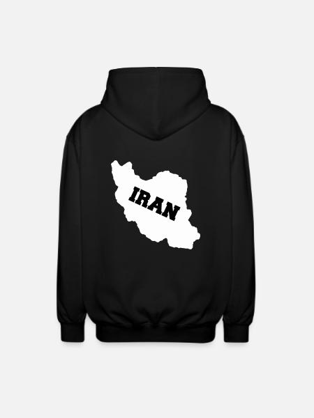 Iran - Veste à capuche unisexe - noir