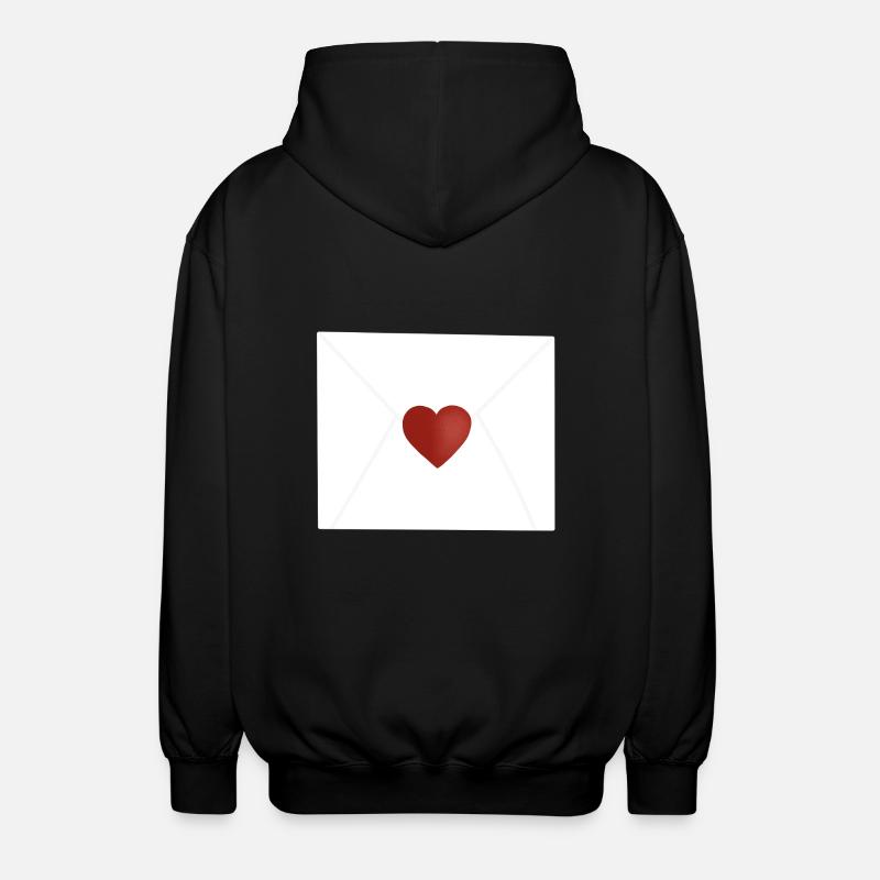 Lettre d’amour - Veste à capuche unisexe - noir