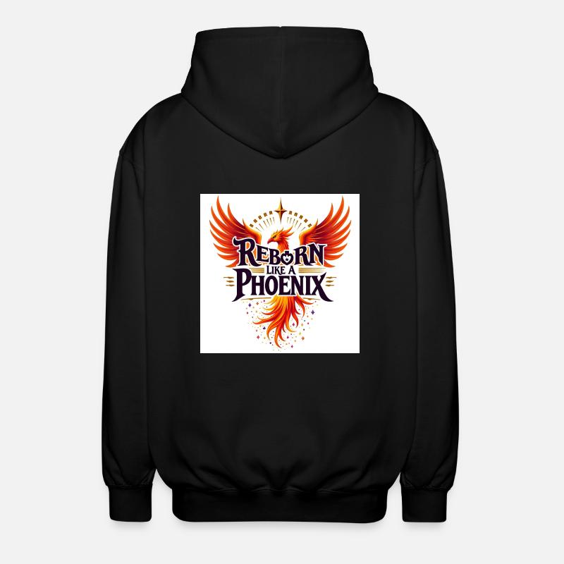 Renaître comme un phénix - Veste à capuche unisexe - noir