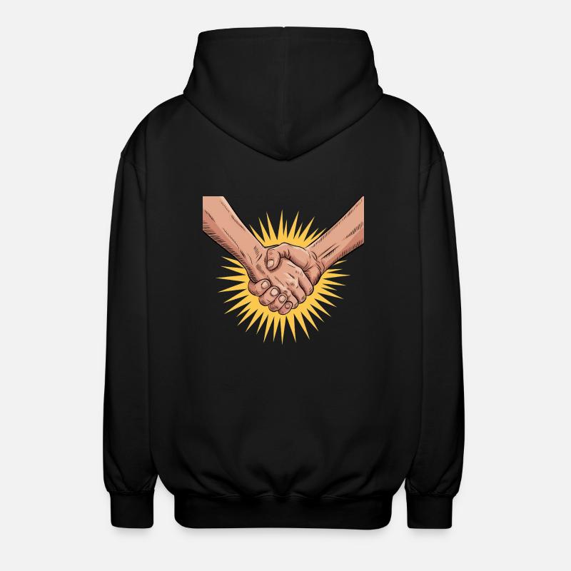 Solidarität - Unisex Kapuzenjacke - Schwarz