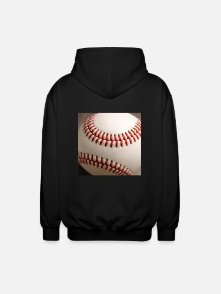 Baseball - Unisex Hooded Jacket - black