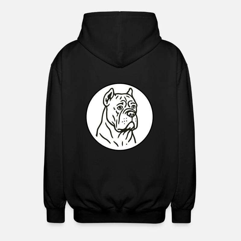 Cane Corso - Unisex Kapuzenjacke - Schwarz