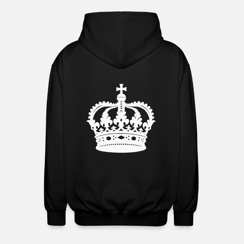couronne - Veste à capuche unisexe - noir