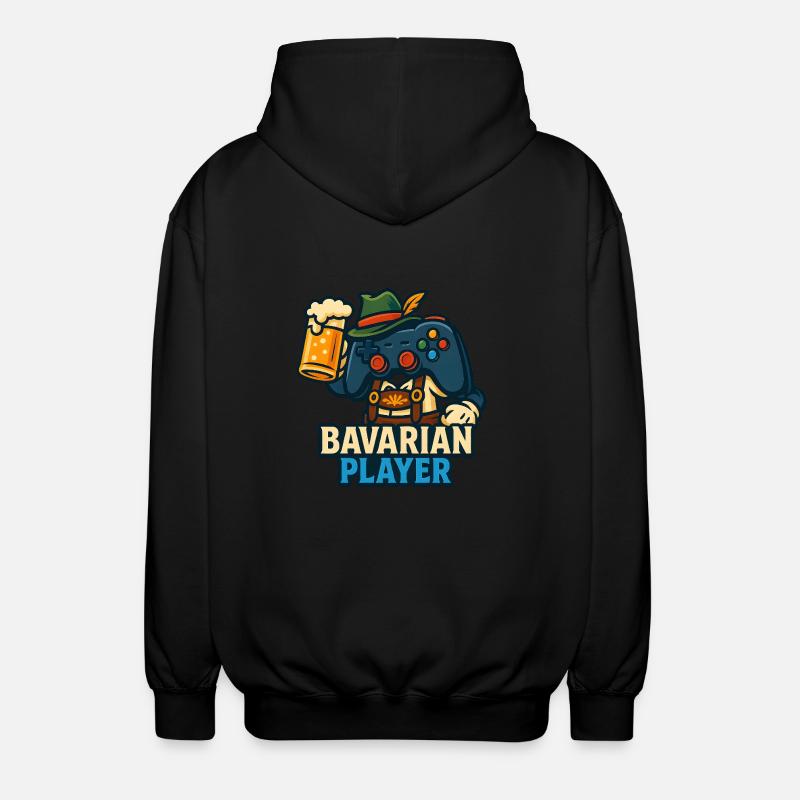 bavarian player - Unisex Kapuzenjacke - Schwarz