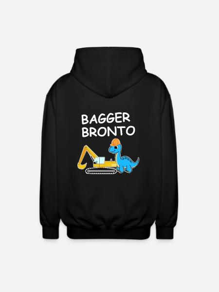 Excavator Bronto - Unisex Hooded Jacket - black