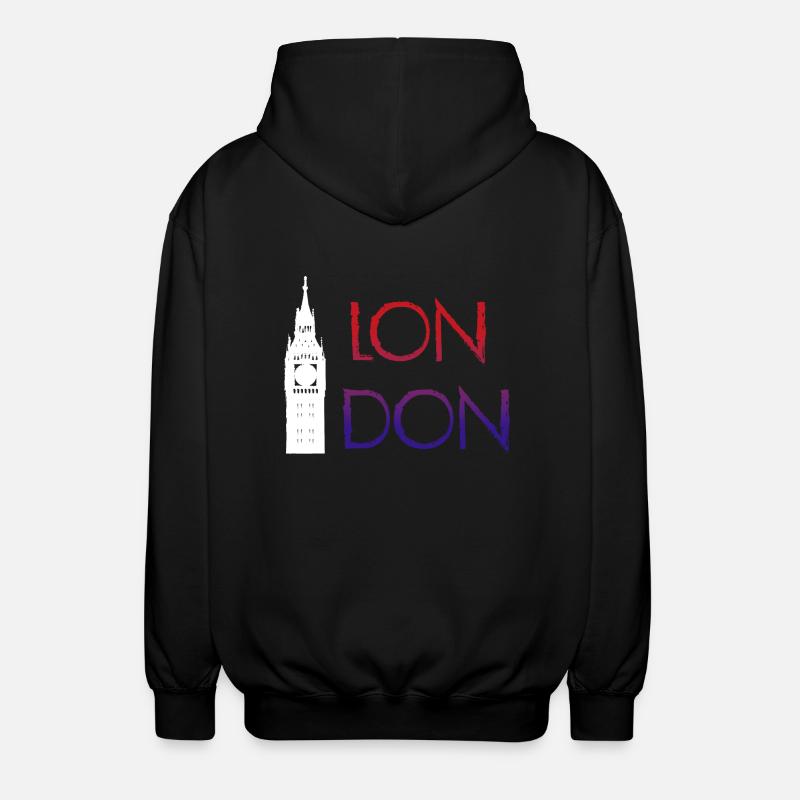 Londres - Veste à capuche unisexe - noir