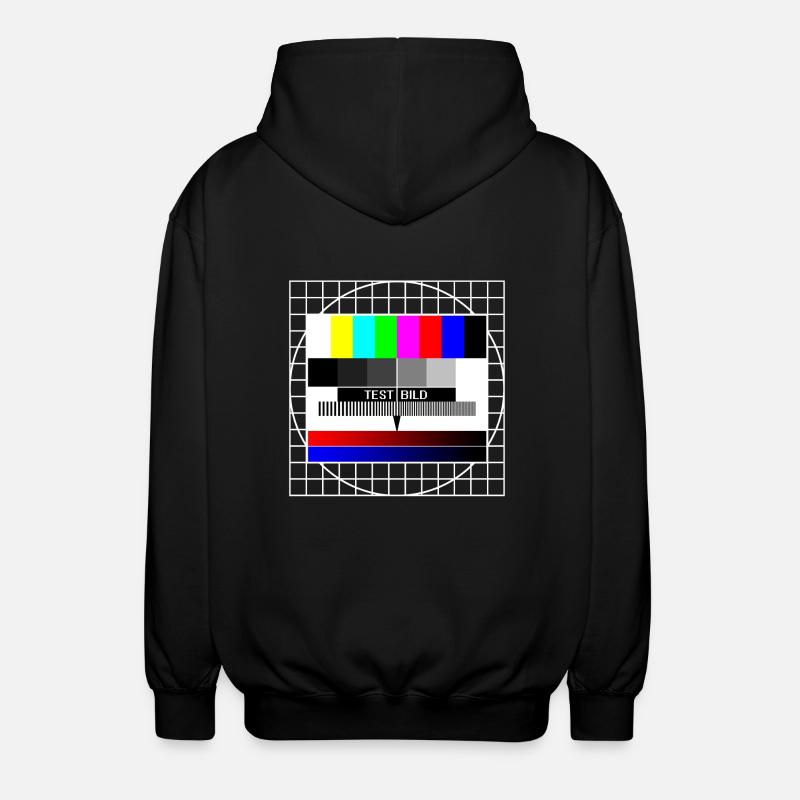 testbild - Unisex Hooded Jacket - black