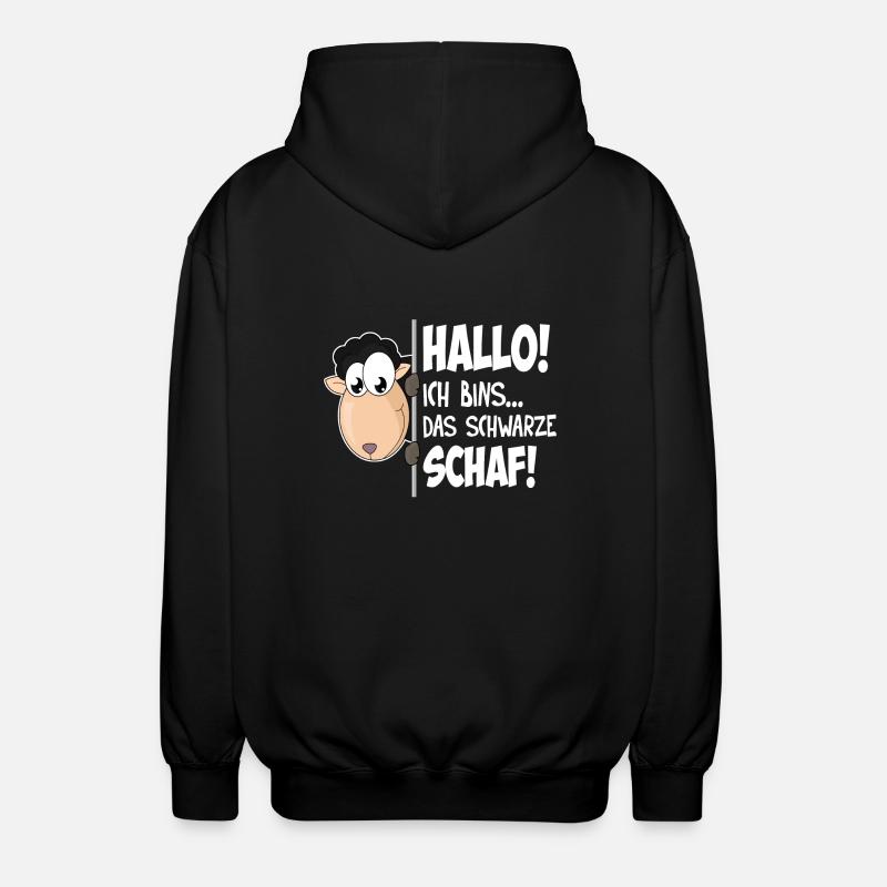 Das schwarze Schaf - Unisex Kapuzenjacke - Schwarz
