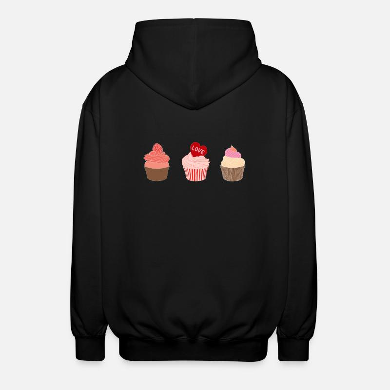 Cupcakes - Veste à capuche unisexe - noir