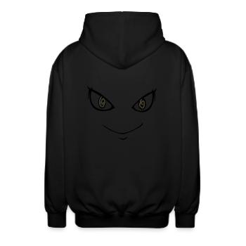 Psycho Face - Unisex Kapuzenjacke - Schwarz - Hinten - AI Model Male 185 light (185cm)