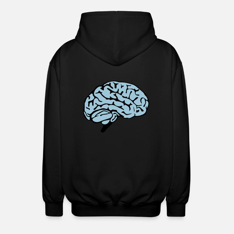 brain design - Unisex Kapuzenjacke - Schwarz