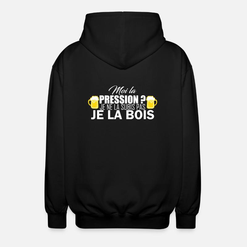 moi la pression - Veste à capuche unisexe - noir