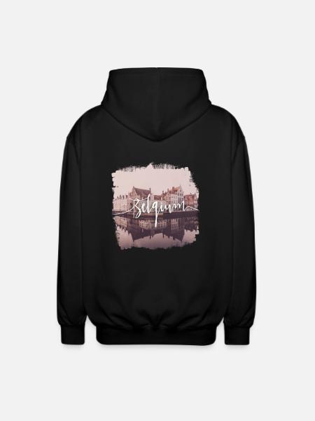 Belgium - Unisex Hooded Jacket - black