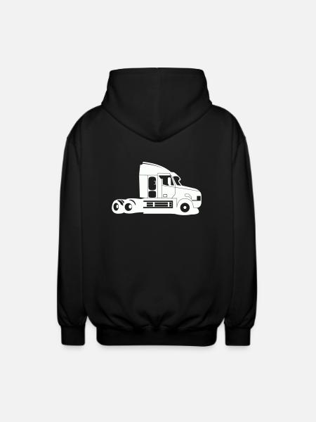 truck - Unisex Kapuzenjacke - Schwarz