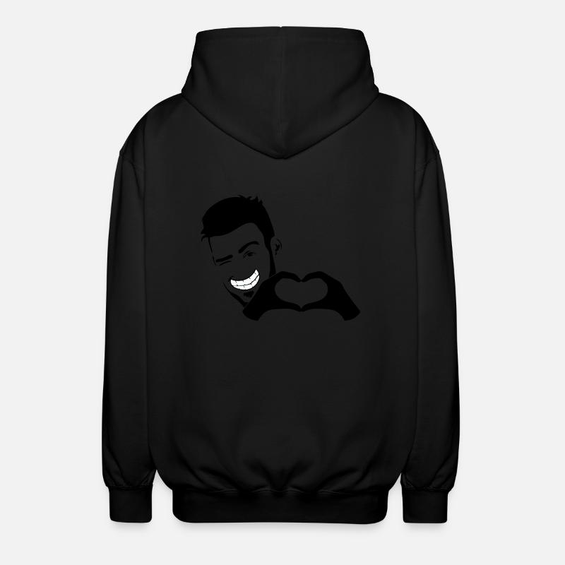 Stefan Herz - Unisex Kapuzenjacke - Schwarz