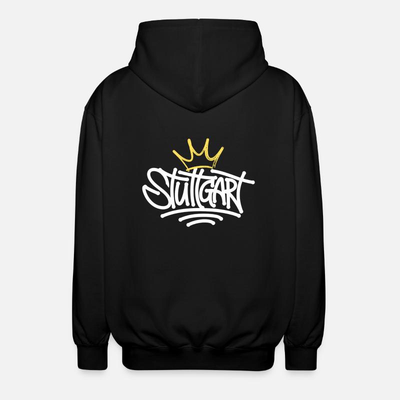 Stuttgart Graffiti - Unisex Hooded Jacket - black
