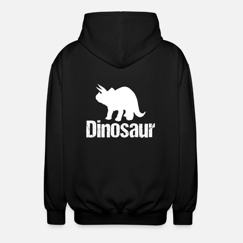 Dinosaure Triceratops - Dino - Veste à capuche unisexe - noir