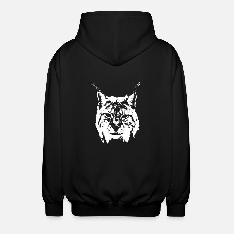Luchs - Unisex Kapuzenjacke - Schwarz