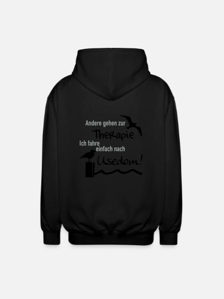 Therapie Usedom - Unisex Kapuzenjacke - Schwarz