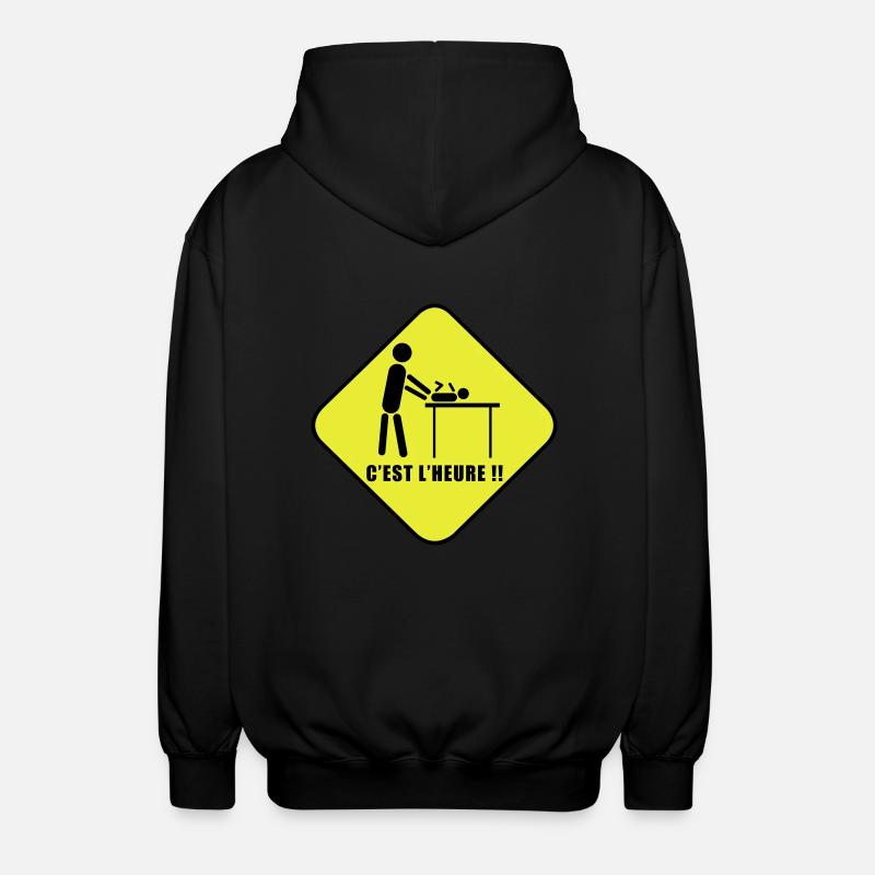 Layer work - Unisex Hooded Jacket - black