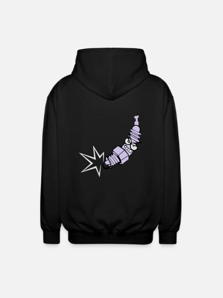 Zündkerze mit Farbänderungsfunktion - Unisex Kapuzenjacke - Schwarz